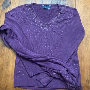 Karen Scott sweater and scarf